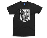 Survey Corps AOT logo T-shirt Attack on Titan Anime Manga Gift Japan Tee - Unisex